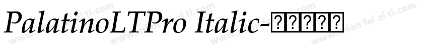PalatinoLTPro Italic字体转换